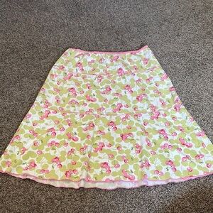 Y2K Studio Y Pink and Green Cherry Knee-Length Skirt